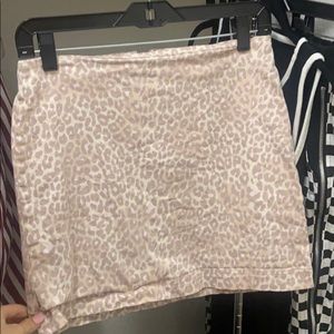 Pink cheetah print skirt - super cute, worn once